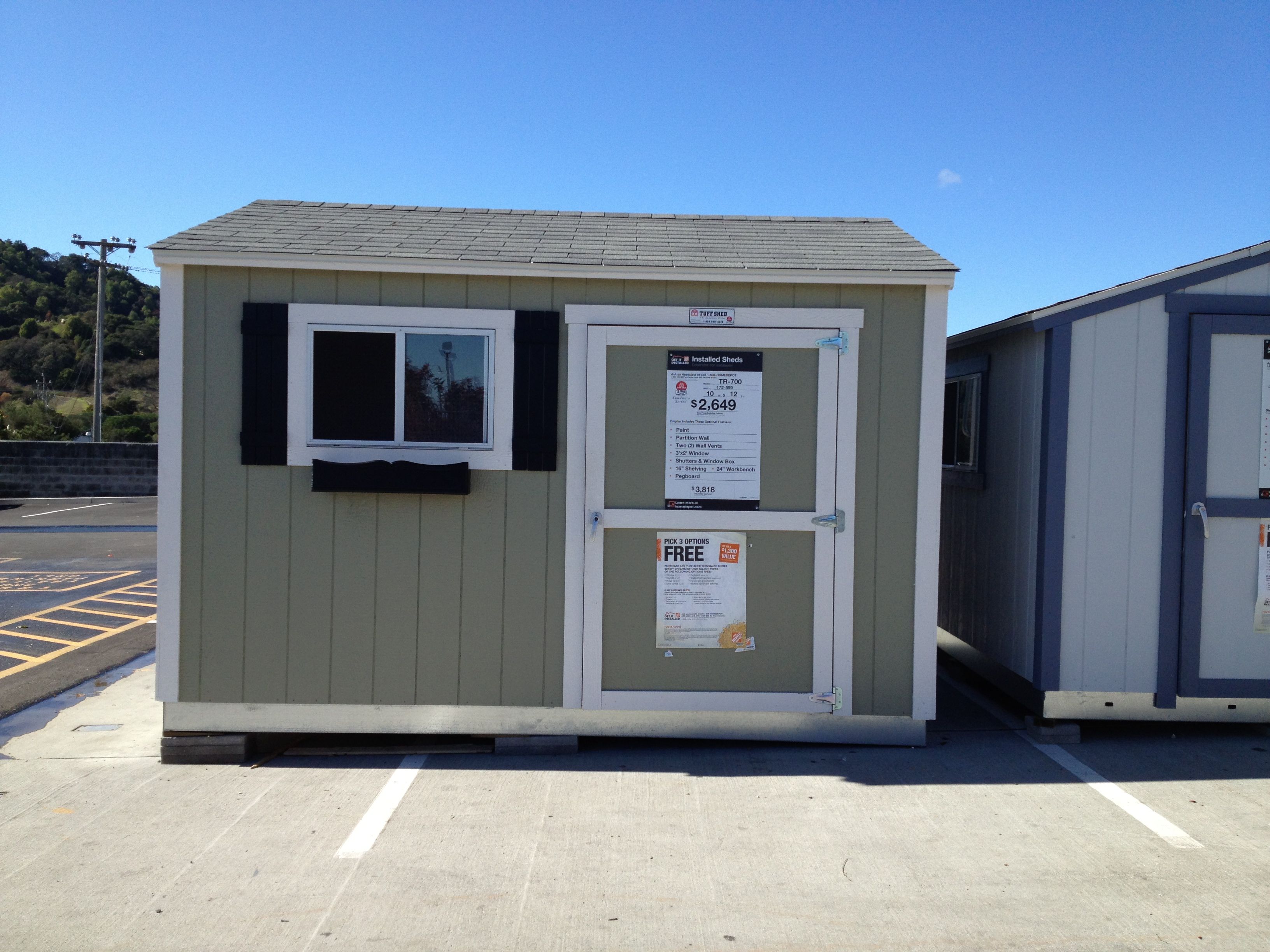 Home Depot Tuff Shed Cabin